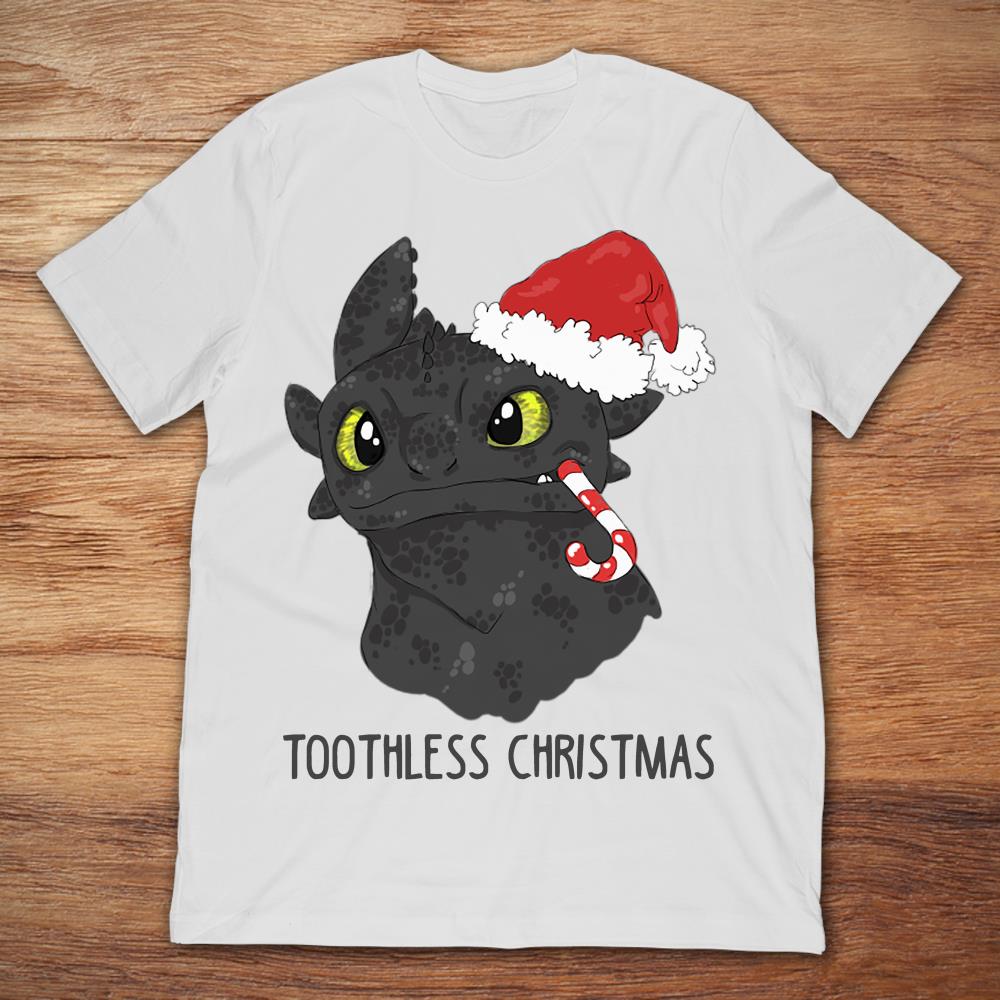 Toothless Dragon Eating Candy Canne Christmas