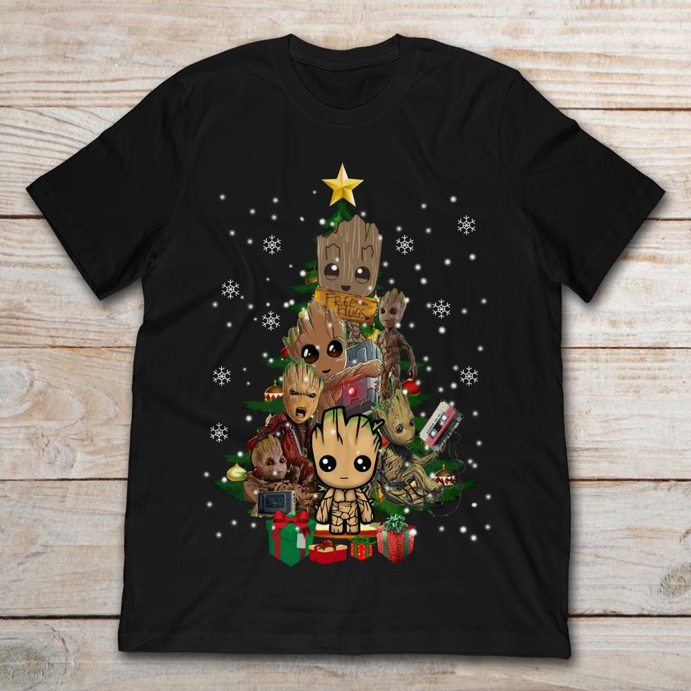 Baby Yoda and Baby Groot Disney snow Christmas shirt, hoodie, tank top,  sweater and long sleeve t-shirt