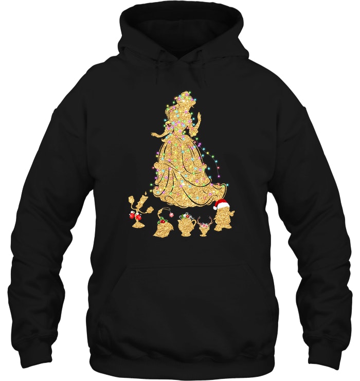 Disney Princess Belle And The Little Beasts Christmas Hoodie