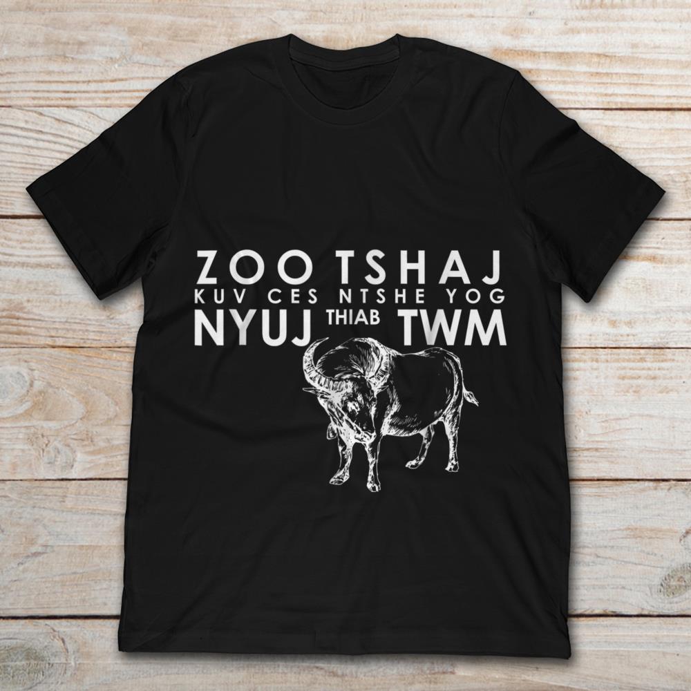 Zoo Tshaj Kuv Ces Ntshe Yog Cow and Water Buffalo