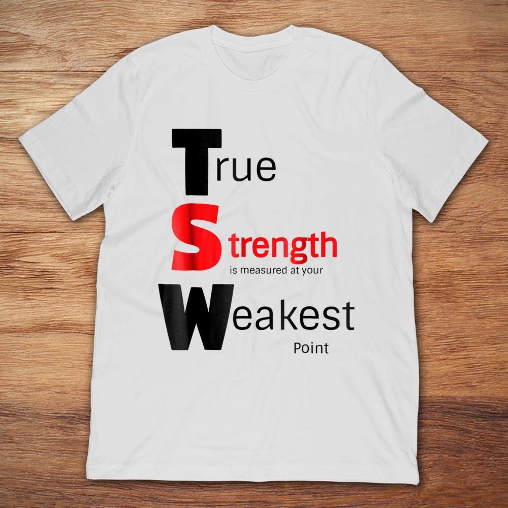 True Strength Is Measured At Your Weakest Point