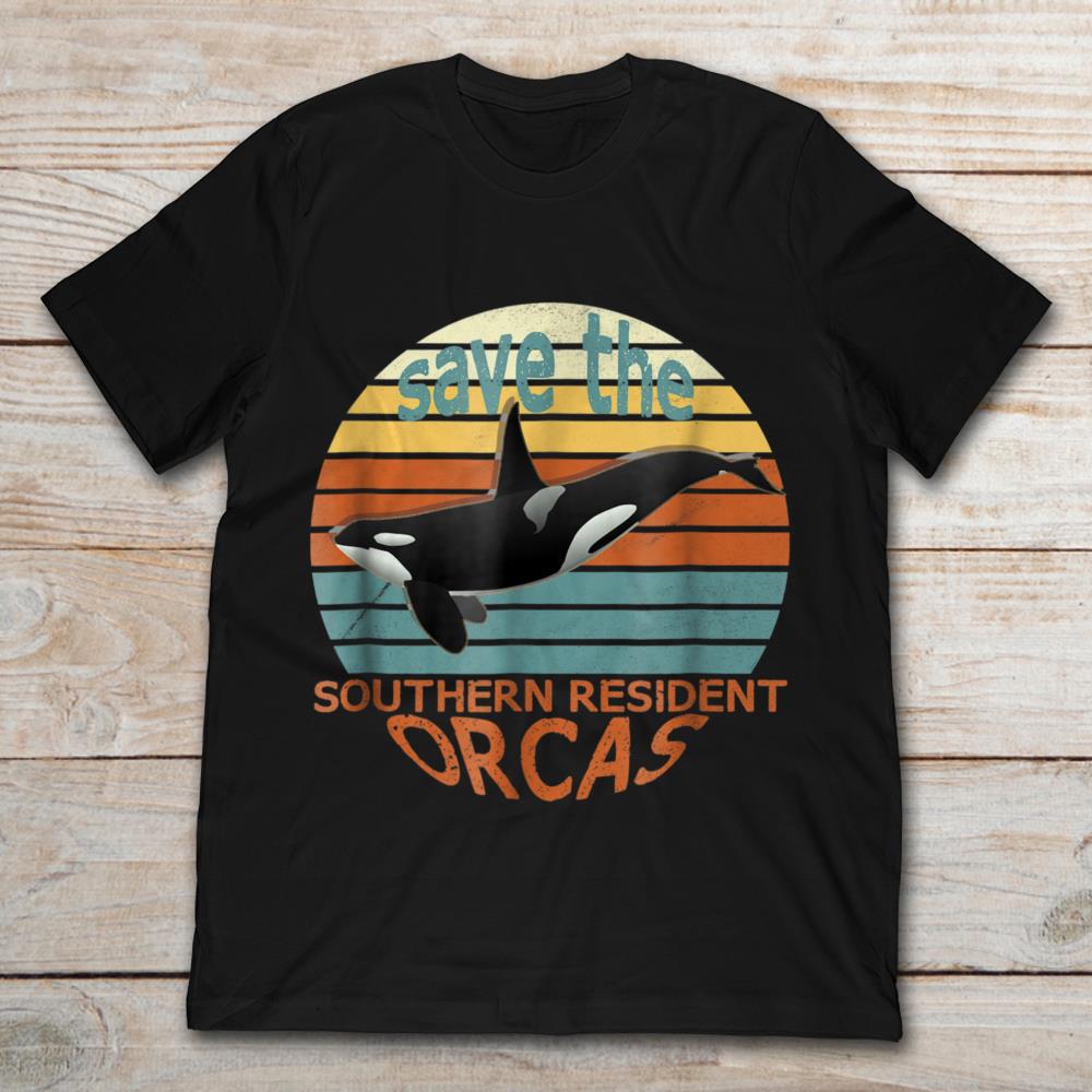 Save The Southern Resident Orcas Vintage Retro