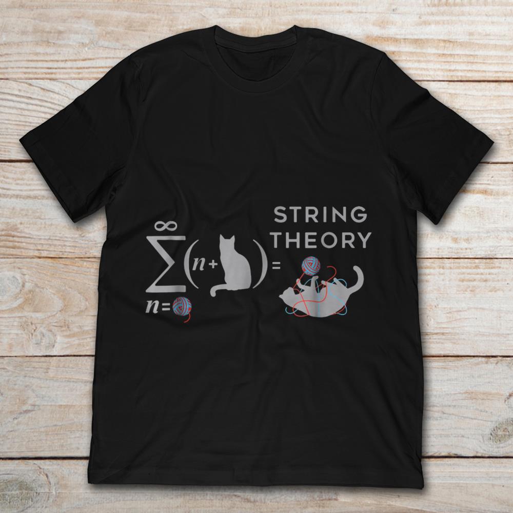 String Theory Funny Maths Cat Wool