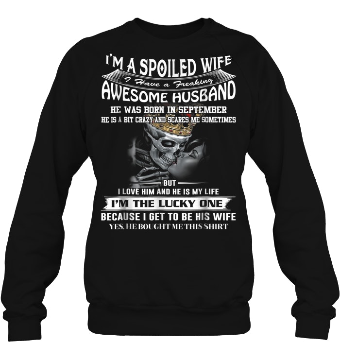 I'm A Lucky Man Of A Freaking September Wife T-Shirt I'm A Lucky Man Of A Freaking September Wife T-Shirt