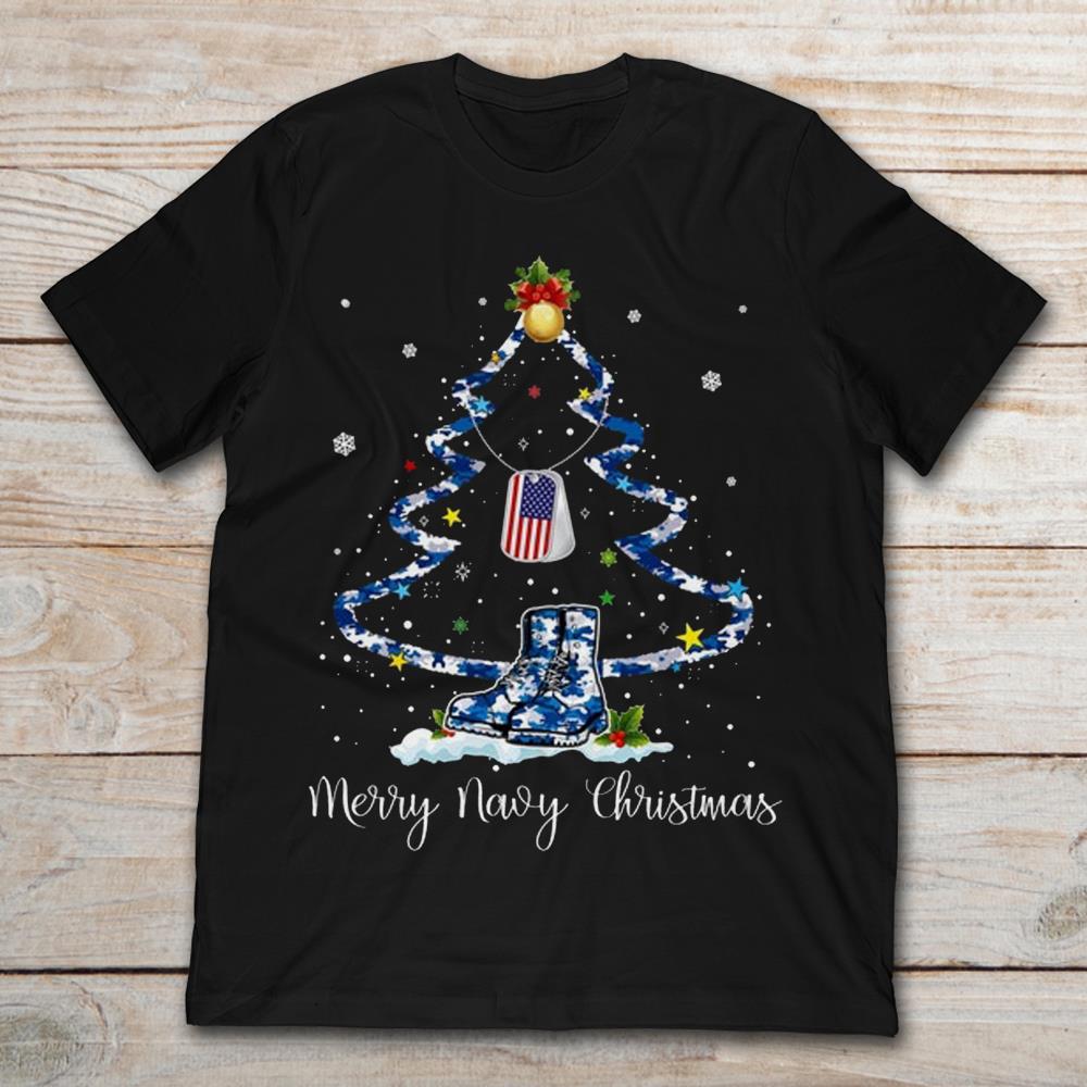 Veteran Merry Navy Christmas Tree