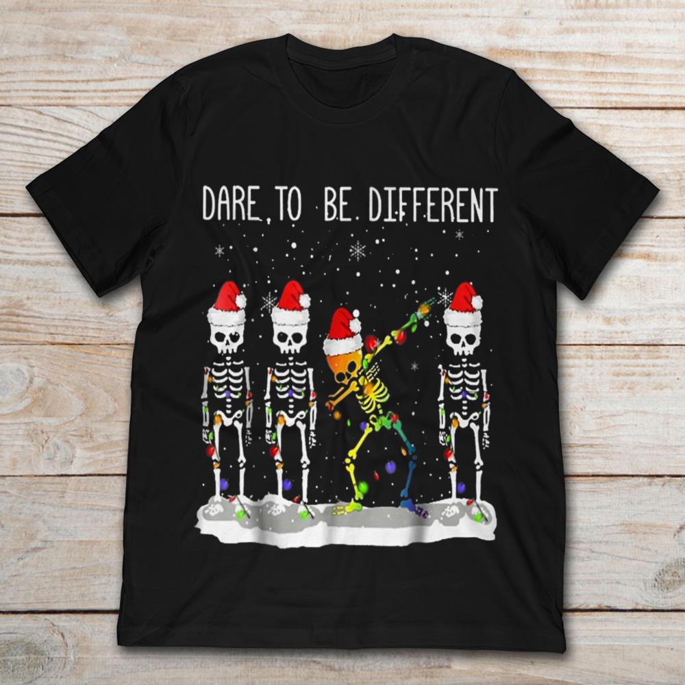Dare To Be Different A Dabbing Rainbow Skeleton