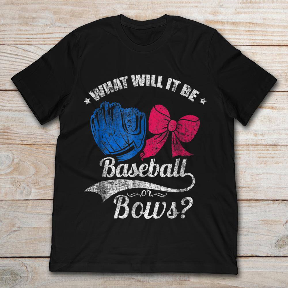 What Will It Be Cute Baseball Or Bows Gender Reveal