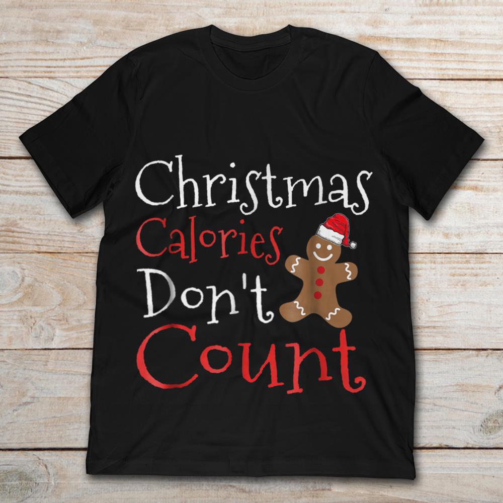 Christmas Calories Don't Count Cookies Santa