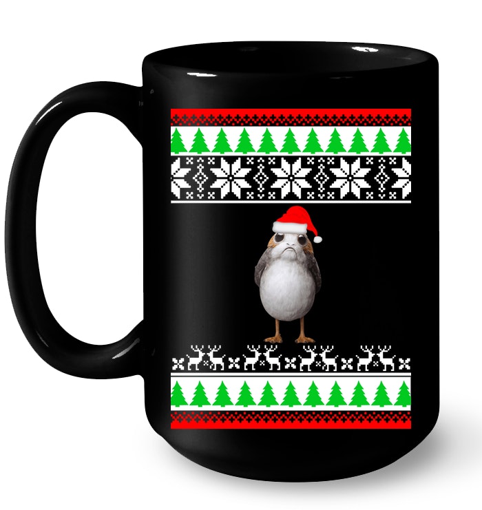 Stars War Porg Wearing Santa Hat Christmas