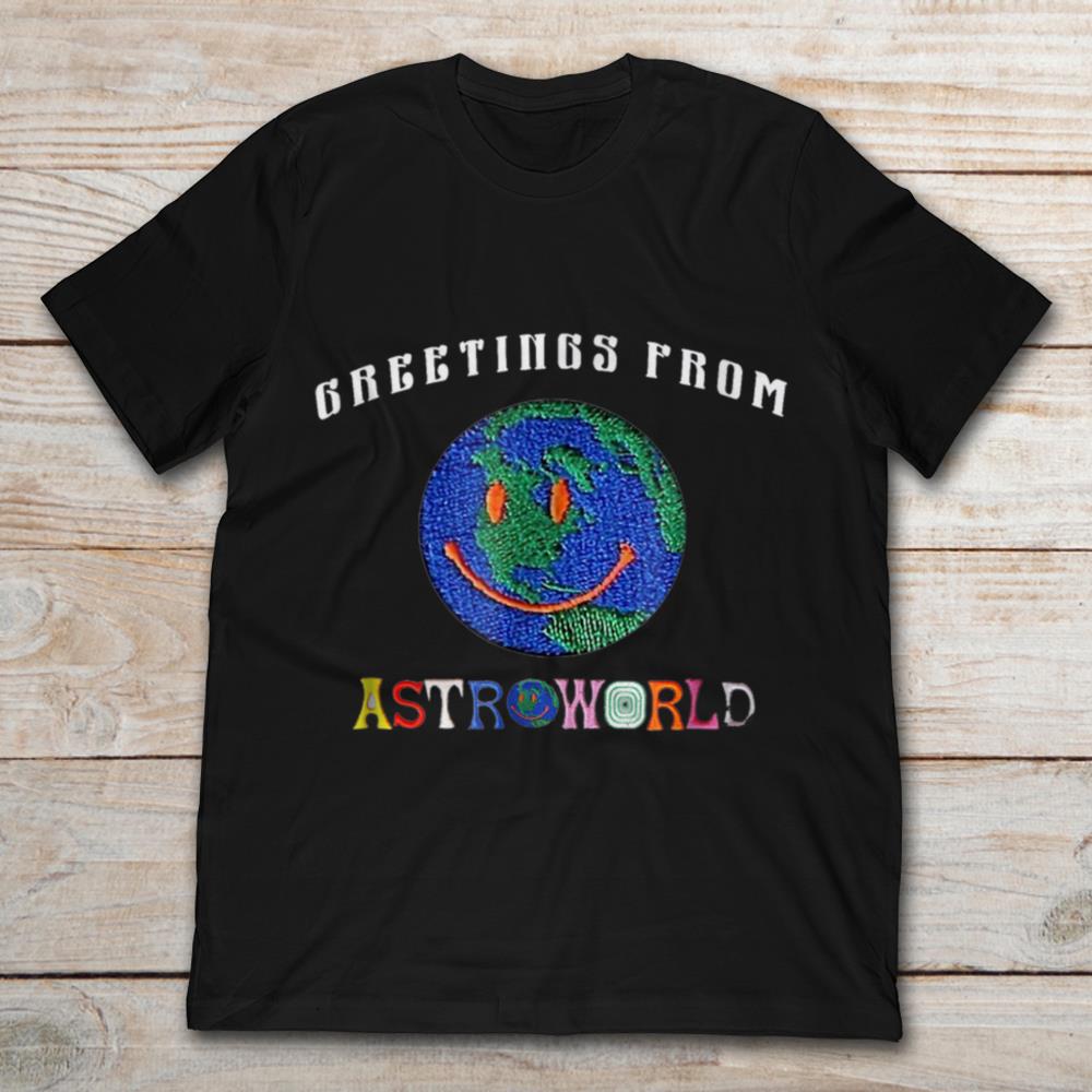 Greeting From Astroworld Smile Face Planet