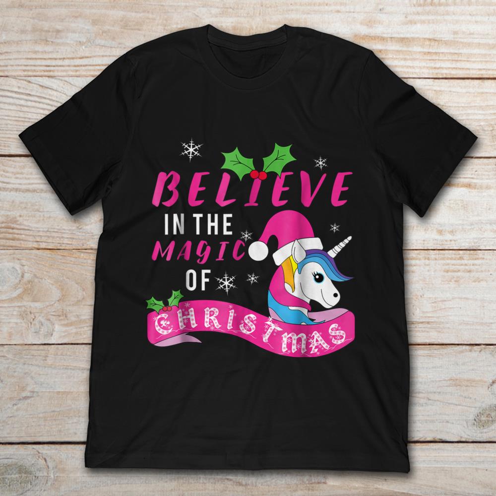 Believe In The Magic Of Christmas Unicorn