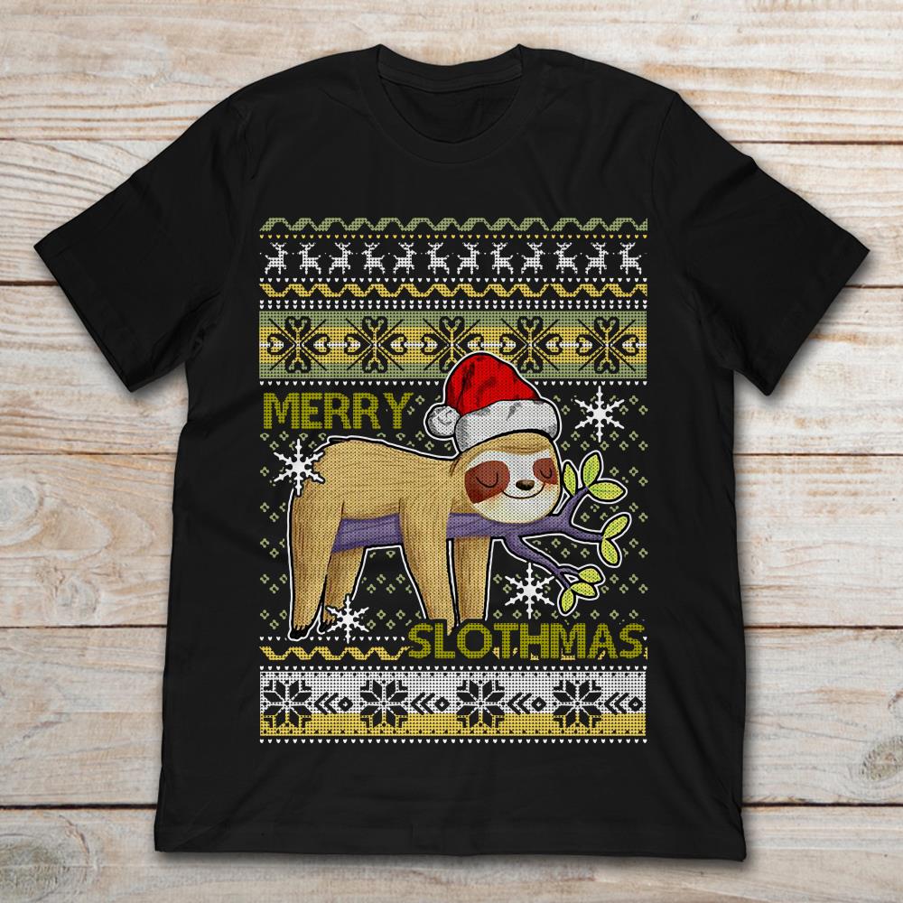 Merry Slothmas Sloth Christmas