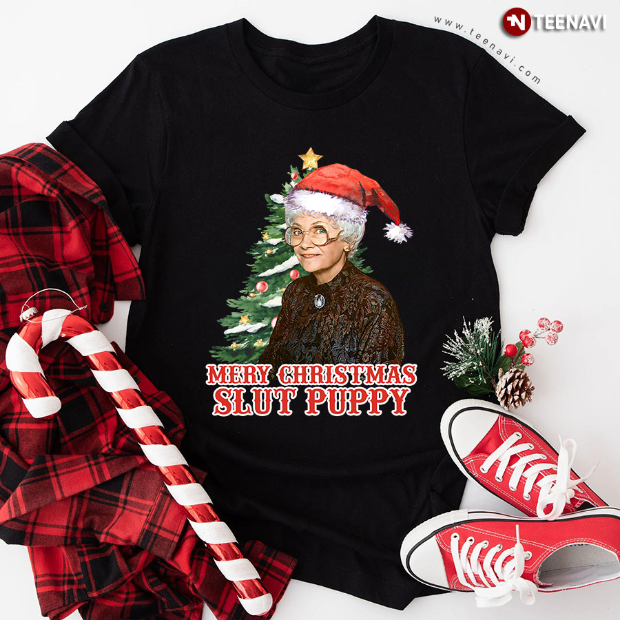Golden Girls Sophia Petrillo Merry Christmas Slut Puppy T-Shirt