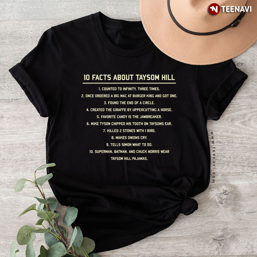 10 Facts About Taysom Hill T-Shirt