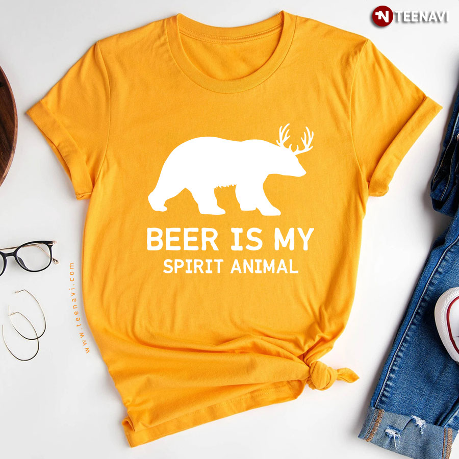 Beer Is My Spirit Animal Funny Drinking