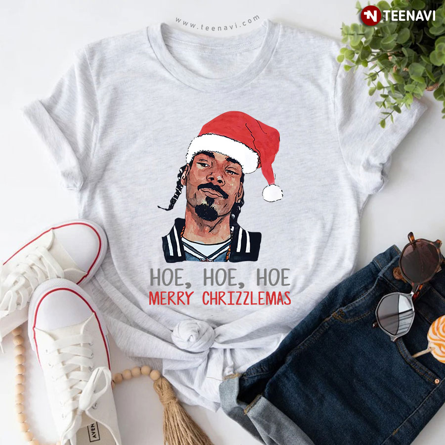 Holiday Shirtさん専用 Funny Christmas Snoop Dogg Hoe Hoe Hoe Merry Chrizzlemas T-Shirt