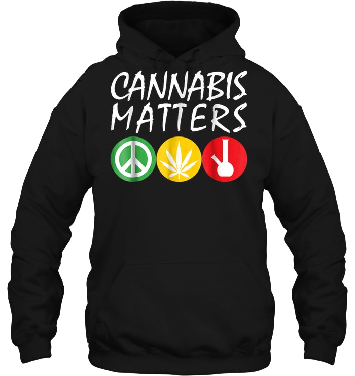 Cannabis Matters Peace Sign Test Tube Hoodie
