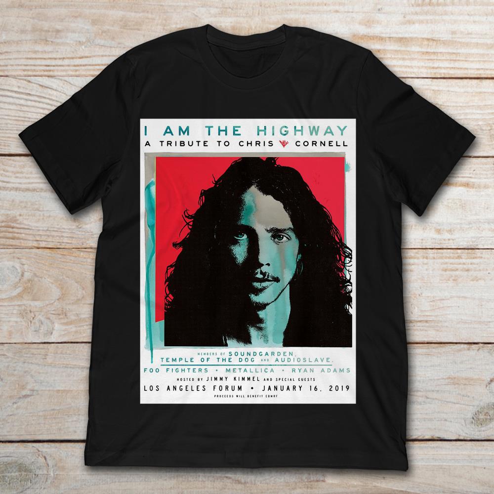 double Grit Cornwall I Am The Highway A Tribute To Chris Cornell Los Angeles Forum January 6  2019 T-Shirt - TeeNavi