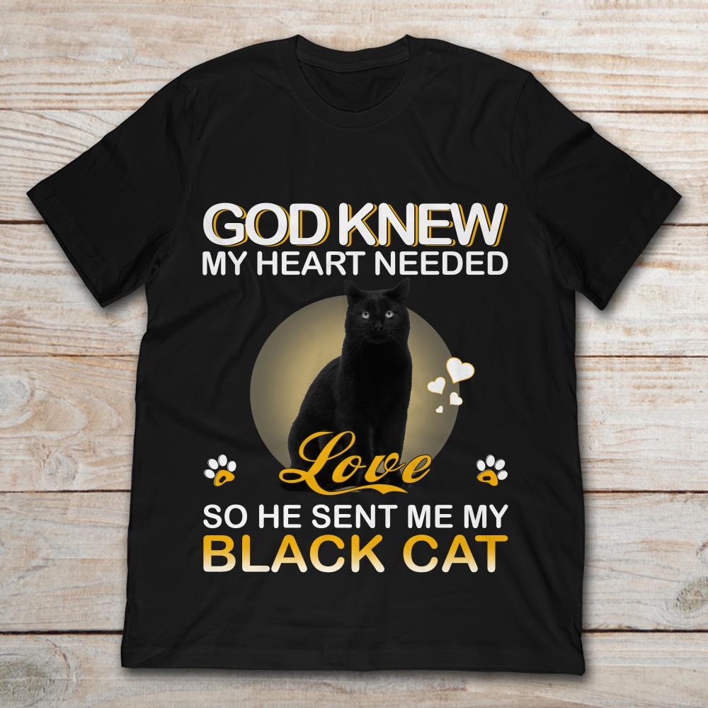 God Knew My Heart Needed Love He Send Me My Black Cat