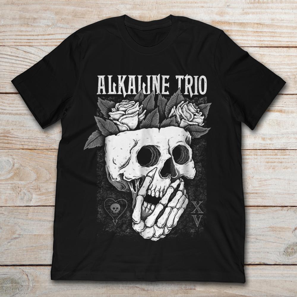 Alkaline Trio Skull With Flower