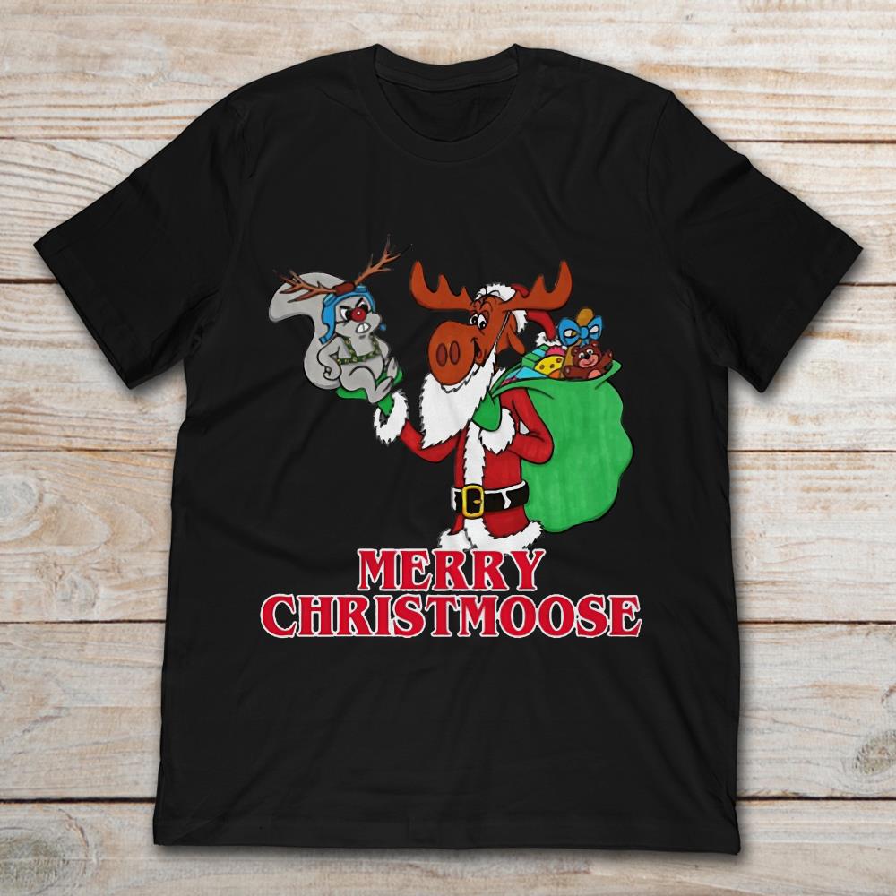 Rocky And Bullwinkle Santa Merry Christmoose Christmas
