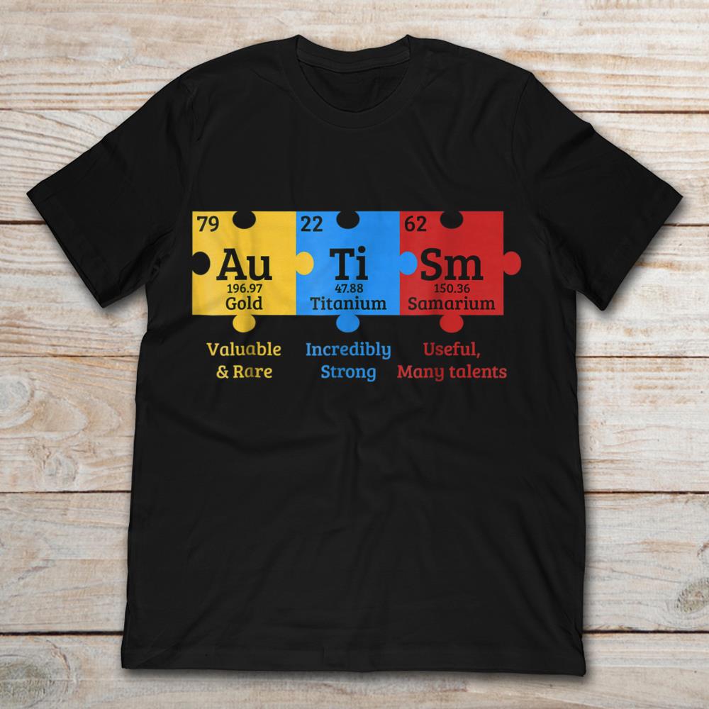 Periodic Table Element Autism Awareness