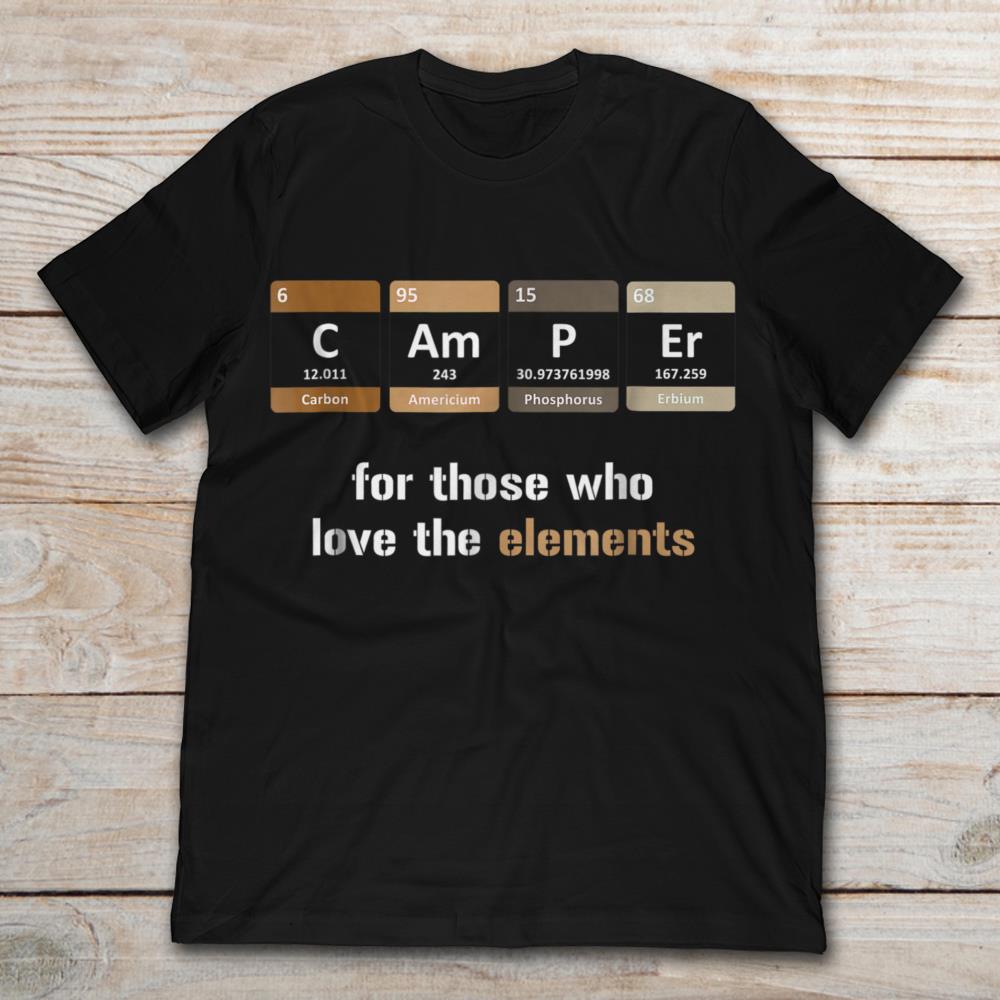 Camper For Those Who Love Periodic Table Elements