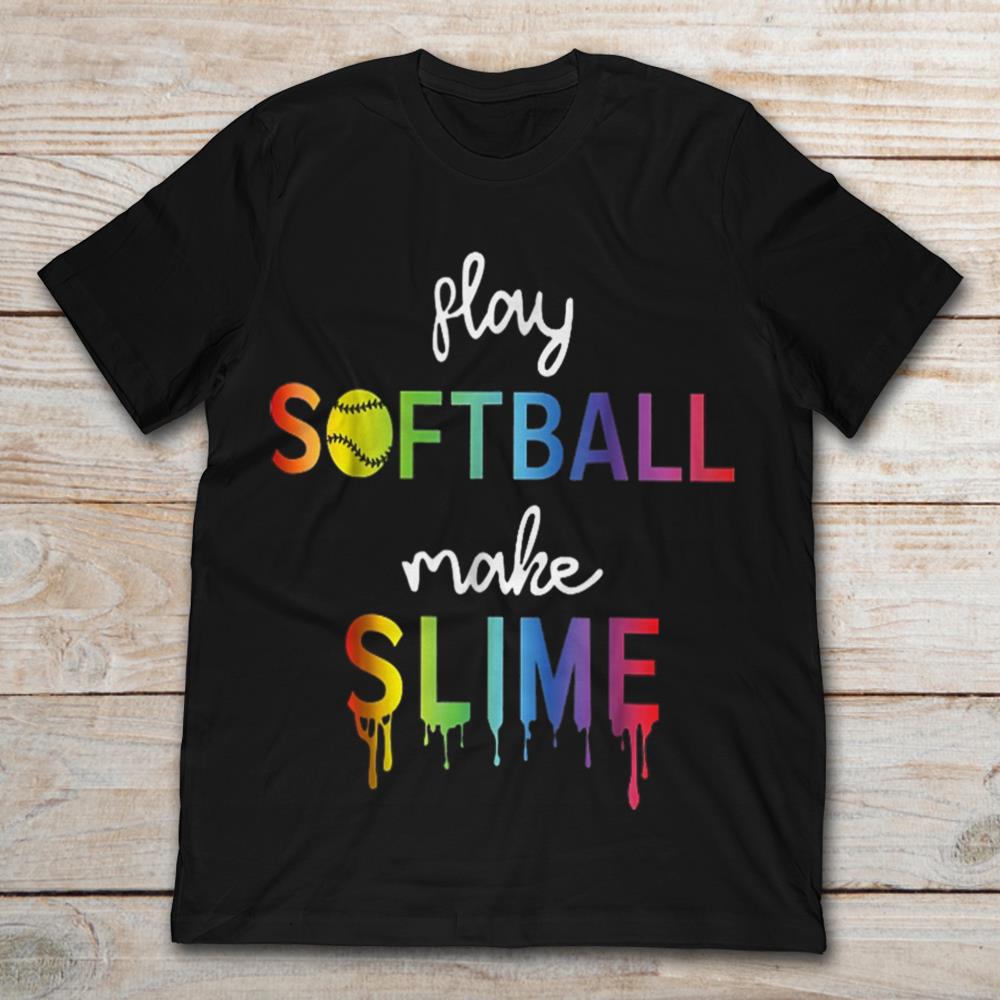 Play Softball Make Slime Rainbow Font