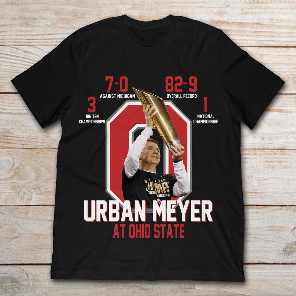 Urban Meyer At Ohio State With Achievement