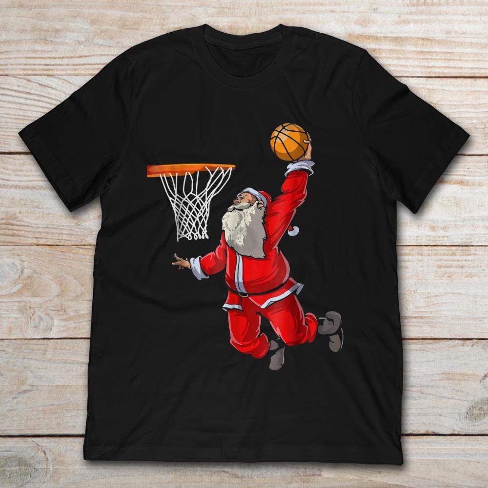 Santa Claus Play Basketball