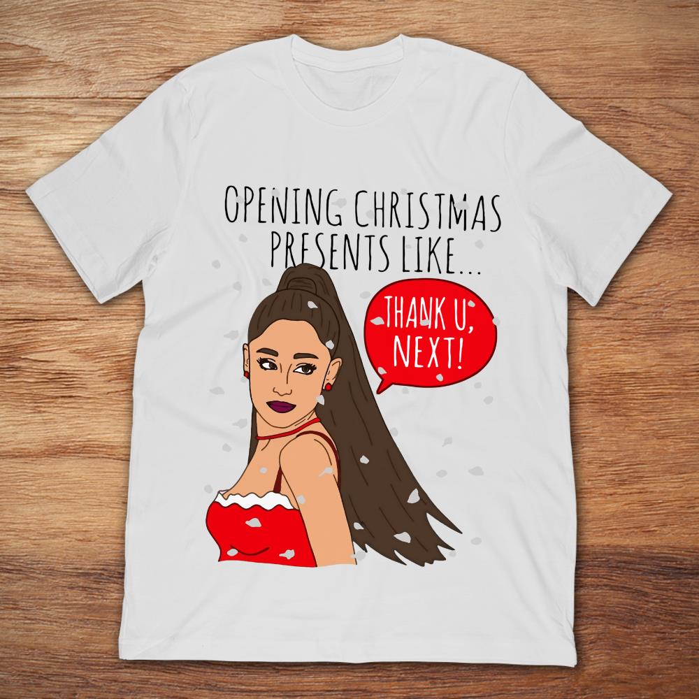 Ariana Grande Opening Christmas Presents Like Thank U Next