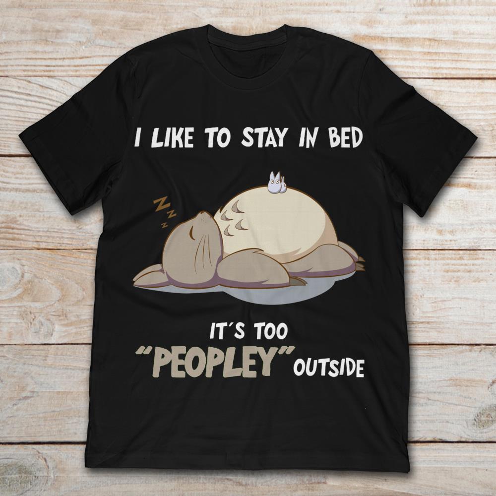 Lazy Totoro I Like To Stay In Bed Peopley Outside