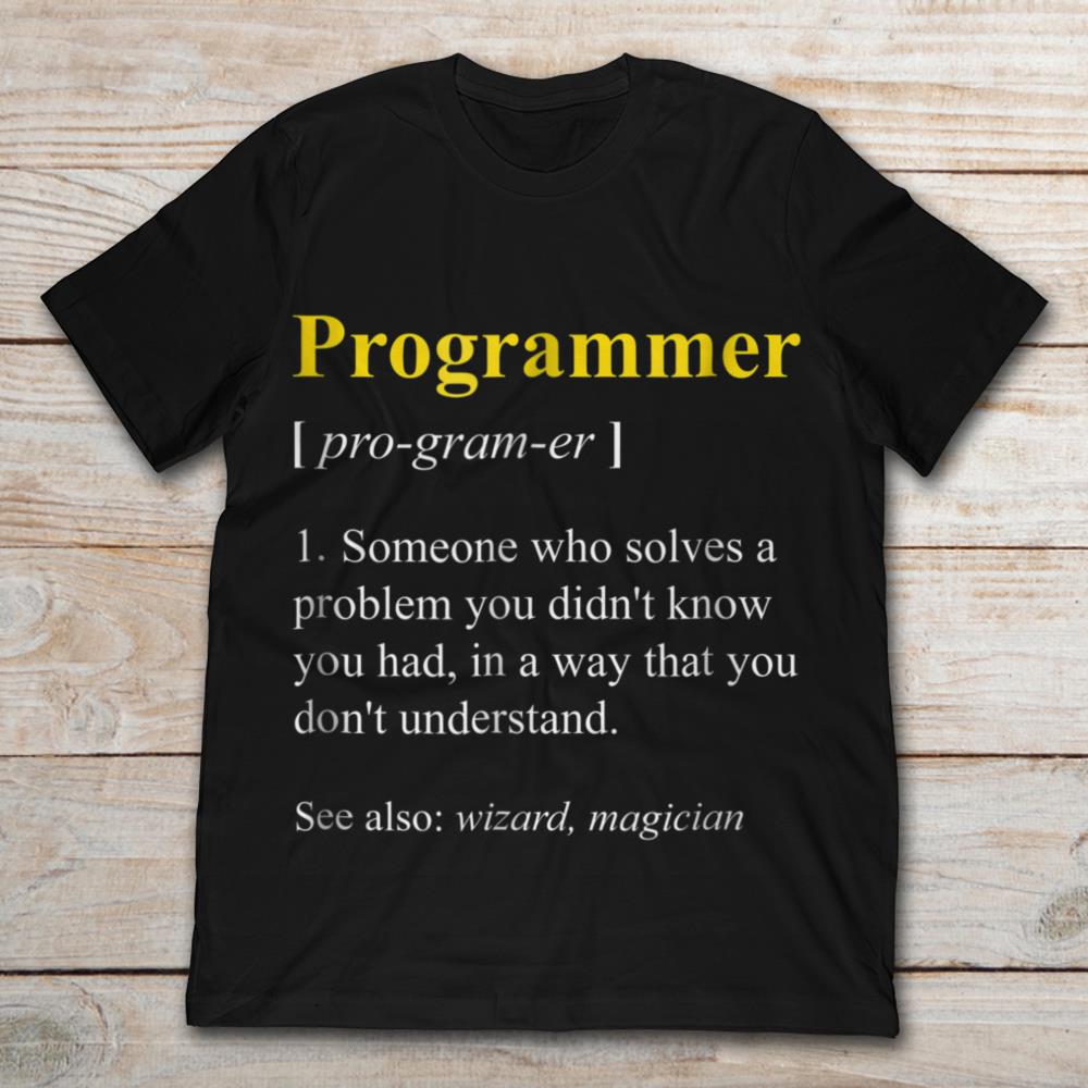 Programmer Someone Who Solves A Problem