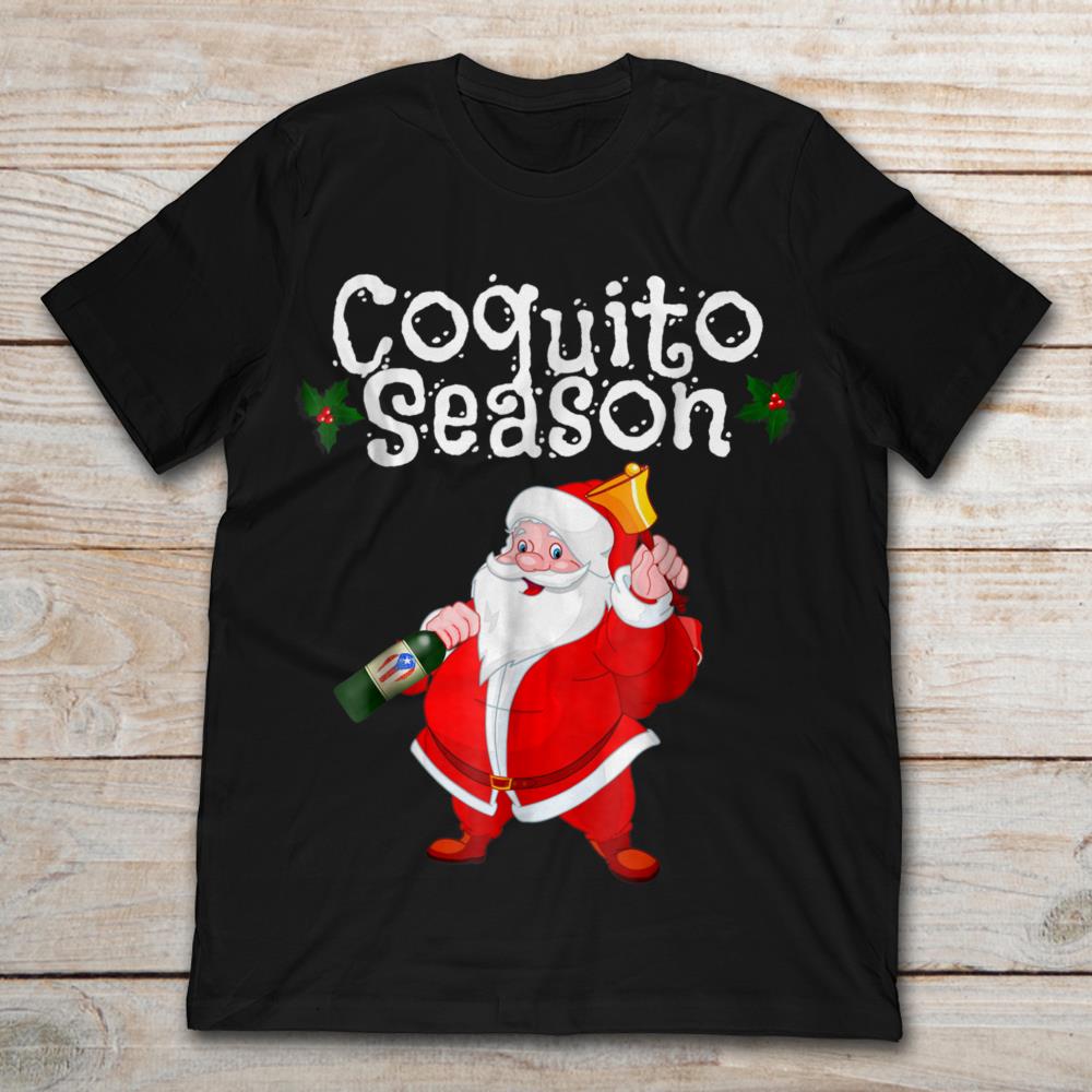 Santa Claus With Wine And Bell Coquito Season