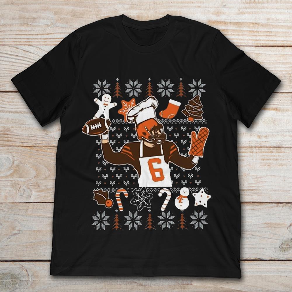 Baker Mayfield With Cooking And Christmas