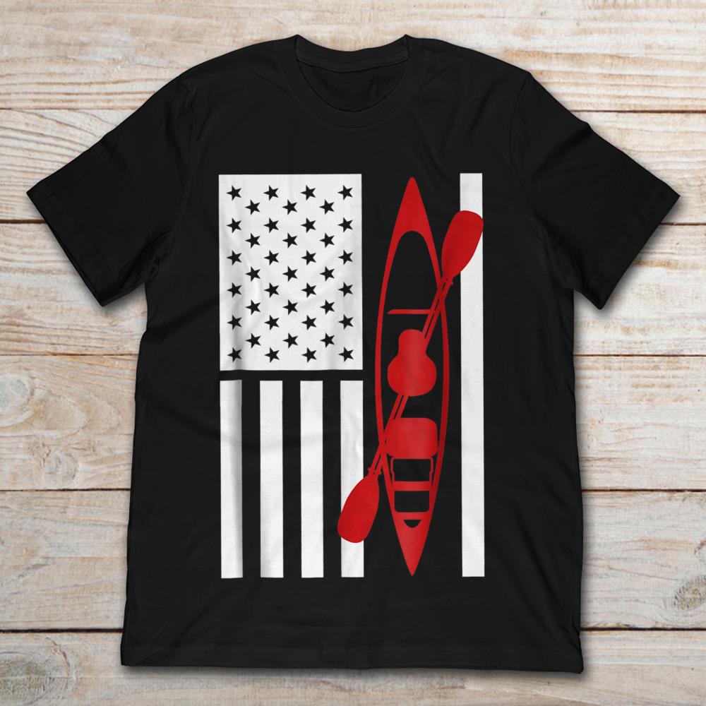 American Flag Red Sailing Line Mesial
