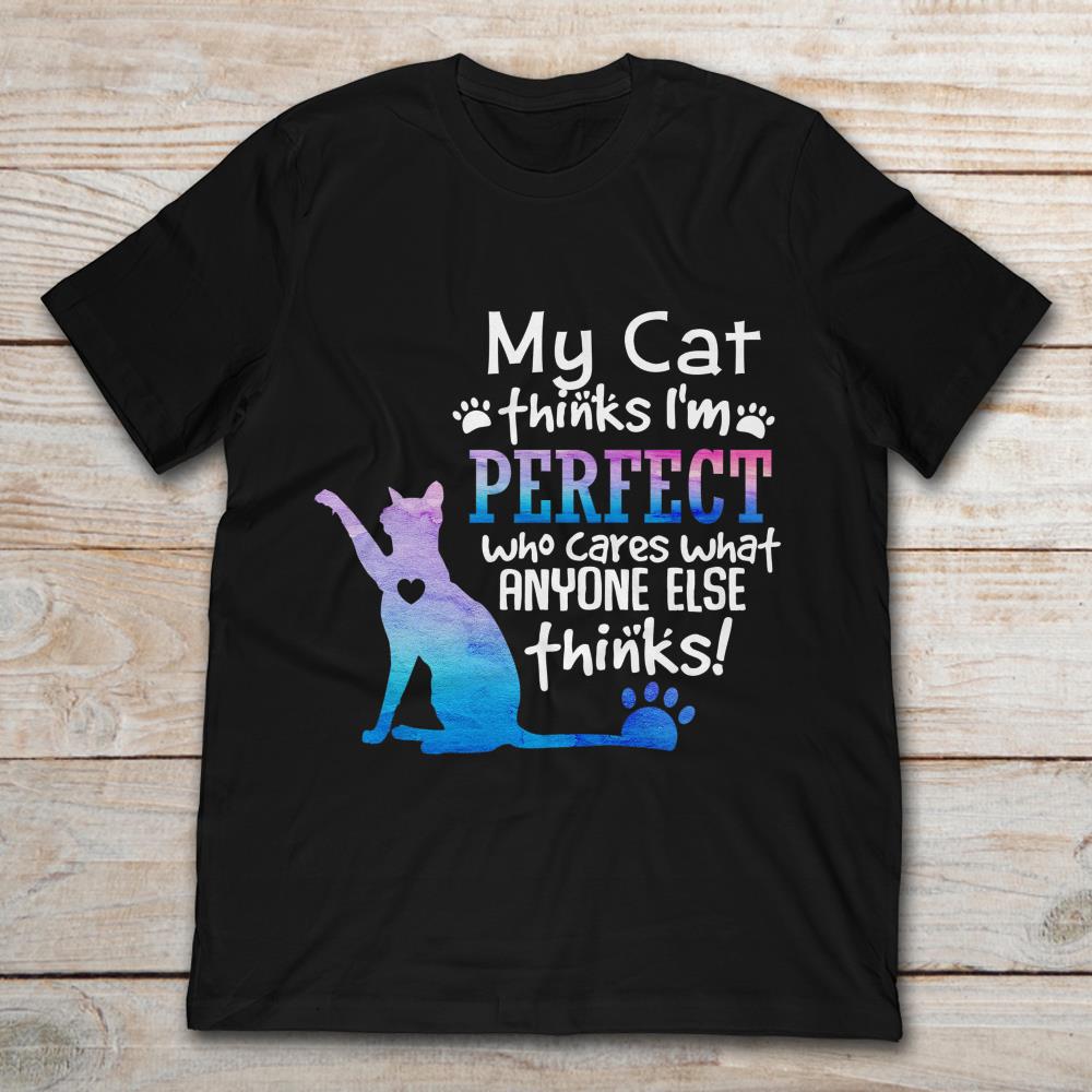 My Cat Thinks I'm Perfect Who Cares What Anyone