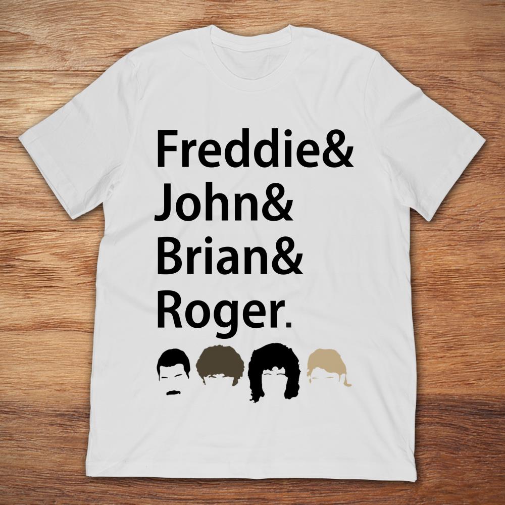 Queen Freddie John Brian And Roger Hair