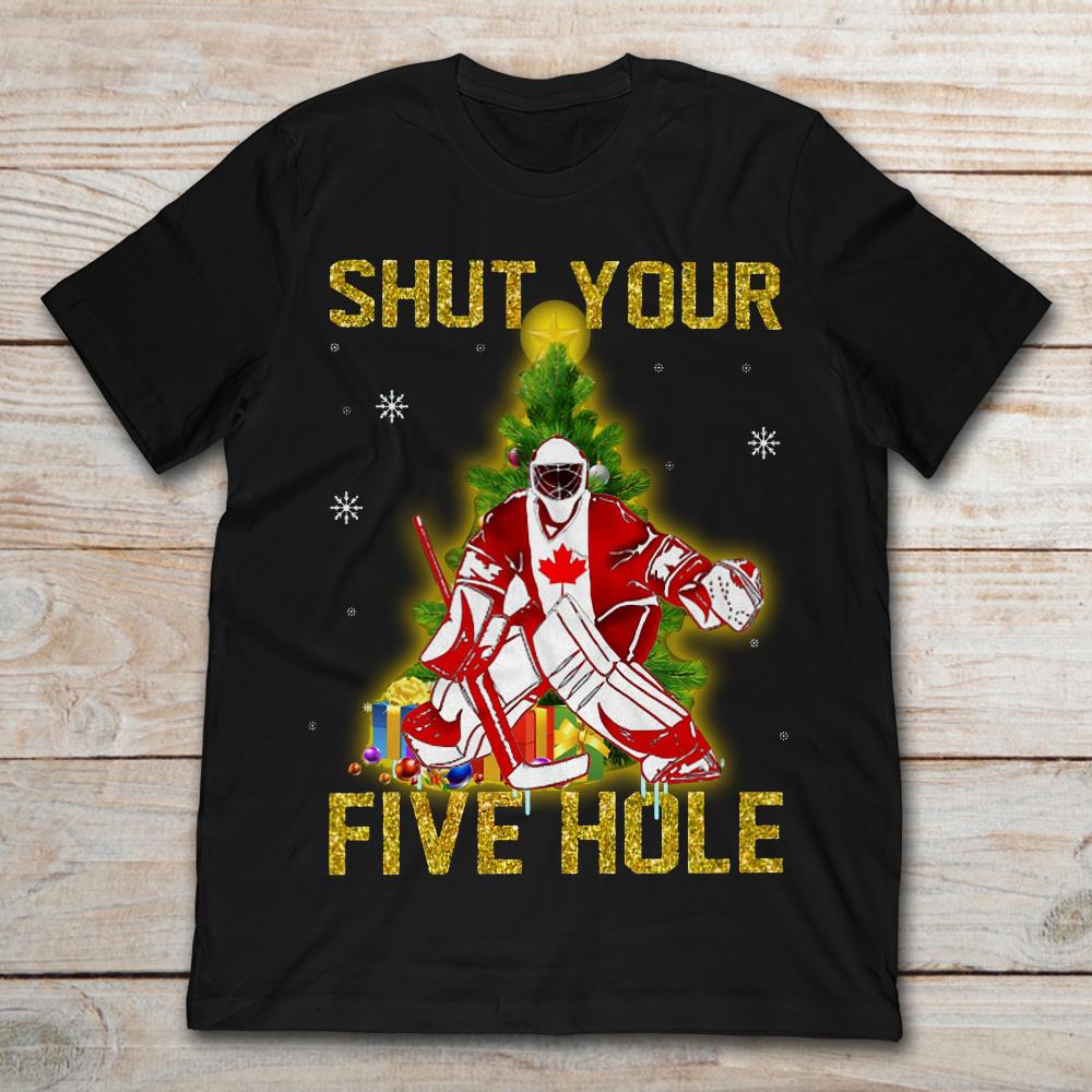 Christmas Tree Canada Ice Hockey Goalie Shut Your Five Hole