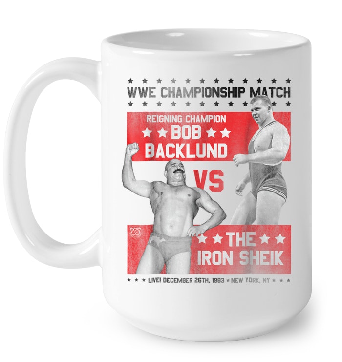 WWE Championship Match Bob Backlund Vs The Iron Sheik Wrestling T-Shirt S Small