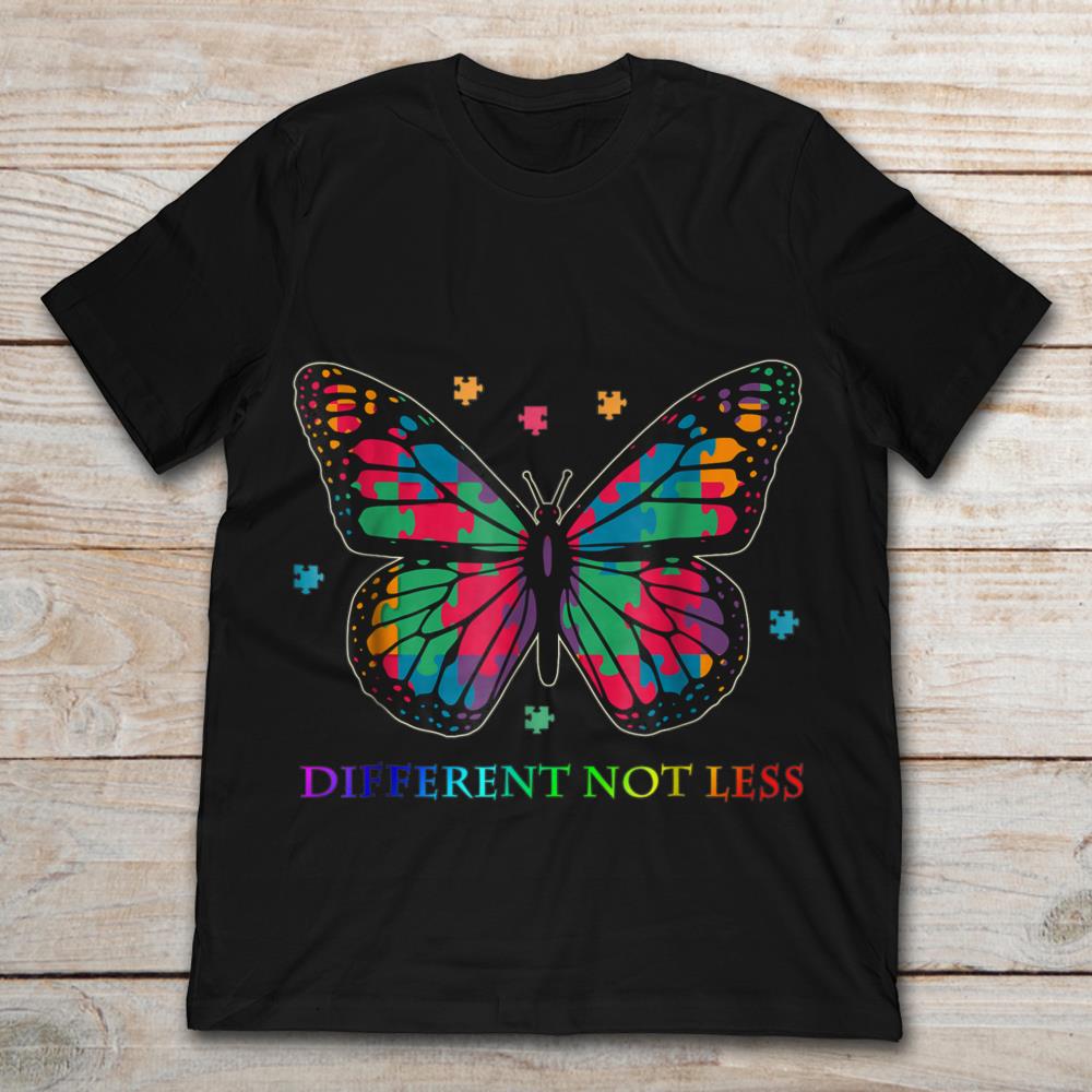 Autism Butterfly Different Not Less