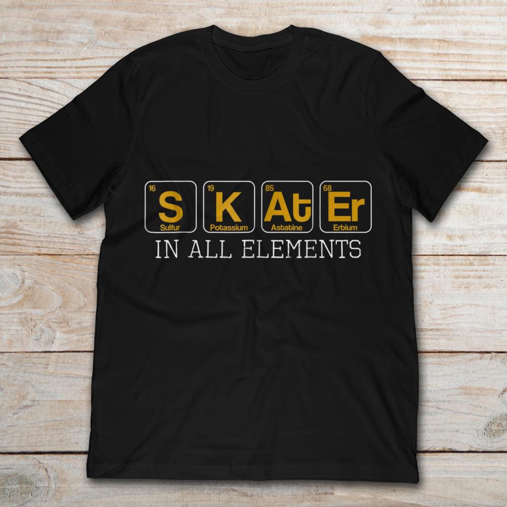 Skater In All Elements Funny Periodic Table