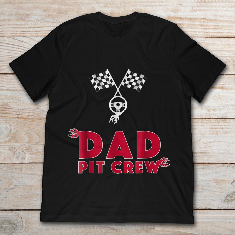 Dad Pit Crew The Racing Car Steering Wheel