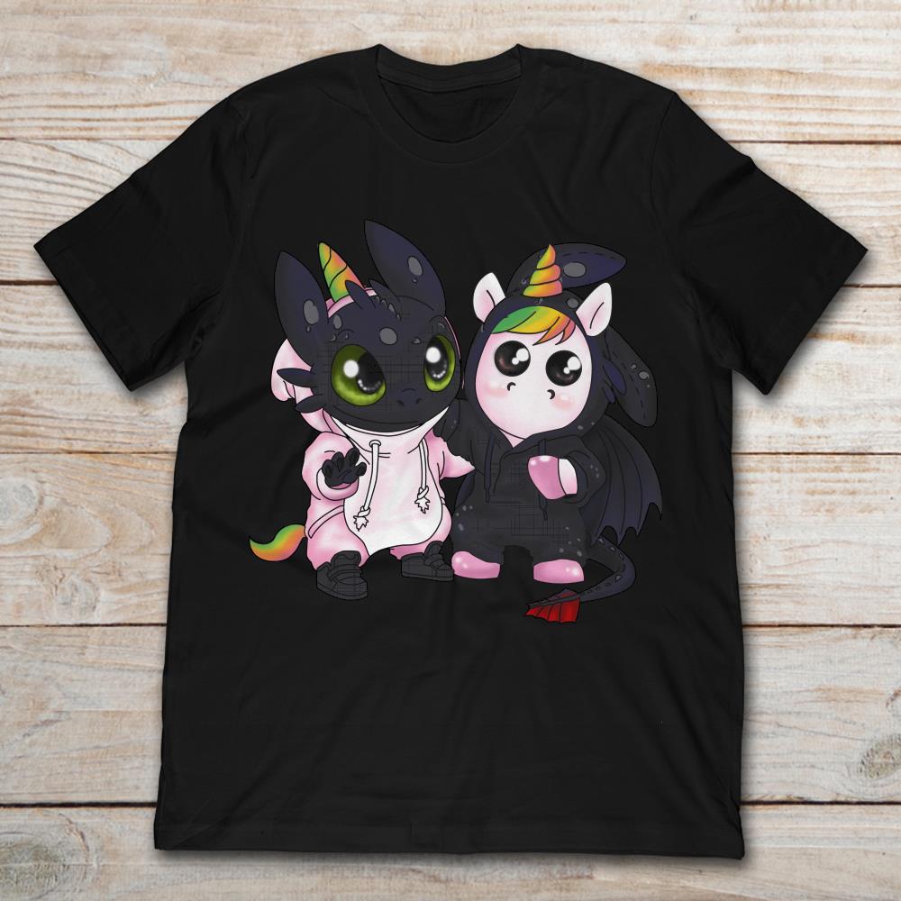 Baby Toothless And Unicorn We Are Best Friend