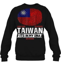 Taiwan It's In My DNA Fingerprints Taiwan Flag