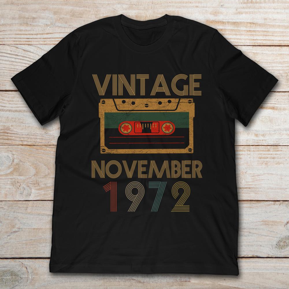 Vintage November 1972 Retro Color 47th Birthday