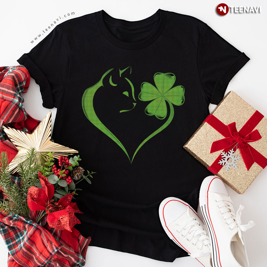 Cat Heart Irish T-Shirt