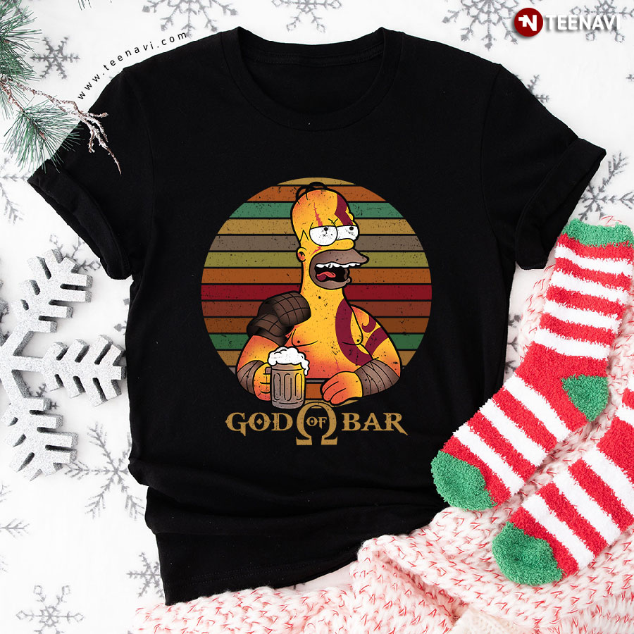 Homer Simpson God Of Bar De Typhoonic T-Shirt