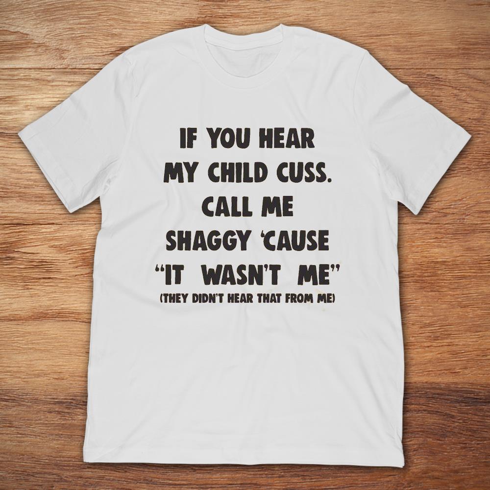 If You Hear My Child Cuss Call Me Shaggy 'Cause It Wasn't Me