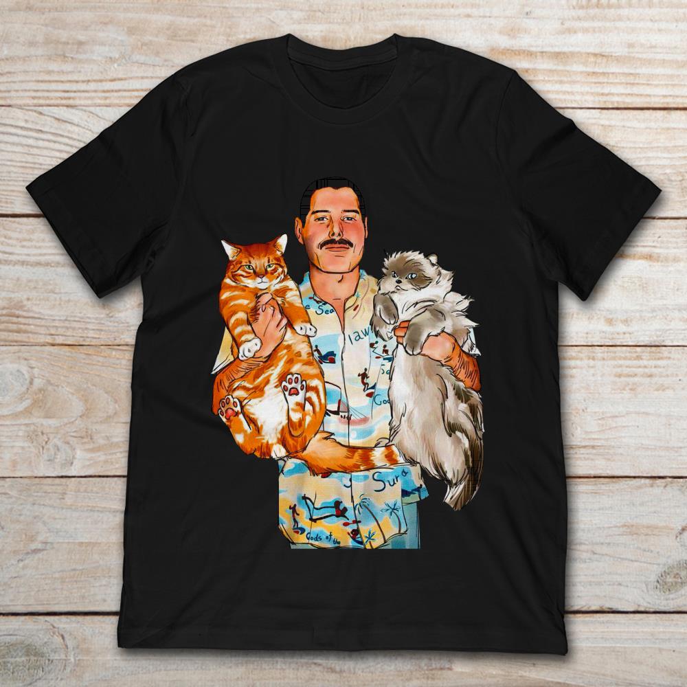 Freddie Mercury and Cats T shirt